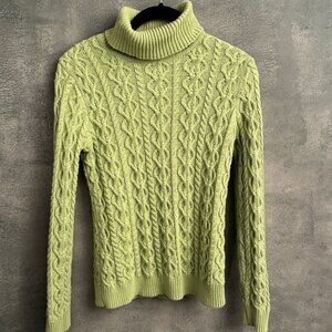 Leo & Nicole Cable Knit Turtleneck Sweater